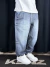 Calça Jeans Baggy Denim Cinza - Loja Oficial - Kenz Outlet