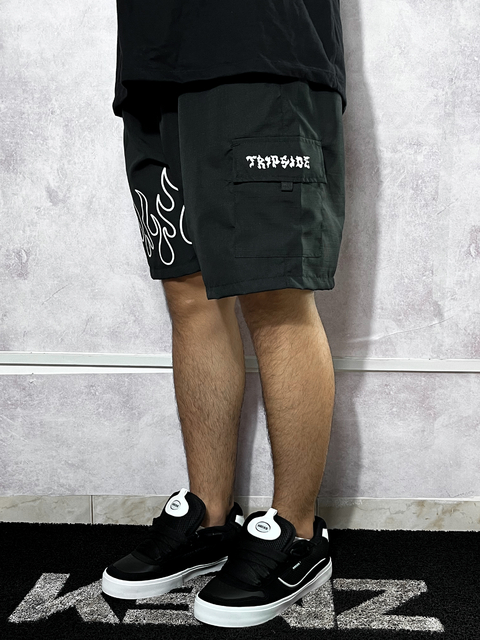 Bermuda Cargo TripSide Flames Preto