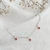 Pulseira cristais rosas infantil