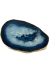Platter G Ágata Banho Ouro Azul - 1238 - comprar online