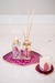 Vela Vidro com Ágata Rosa - comprar online