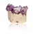 Porta Velas Drusa Ametista com Borda Banhada a Ouro P - comprar online