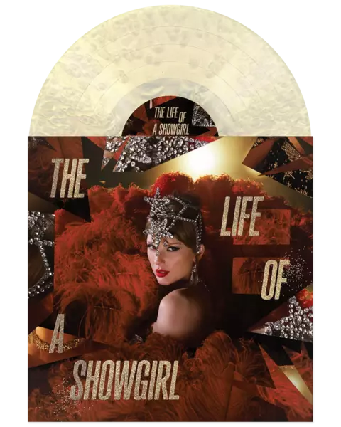 TAYLOR SWIFT: The Life of a Showgirl LP Under Bright Lights Pearlescent (The Tiny Bubbles in Champagne Edition)