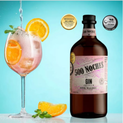 500 Noches Pink Malbec Gin 500 cc en internet