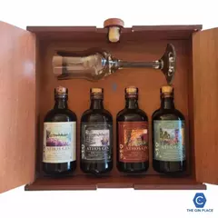Caja de Madera Degustacion Gin Athos