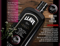 Llave Black London Dry Gin 700 cc - comprar online