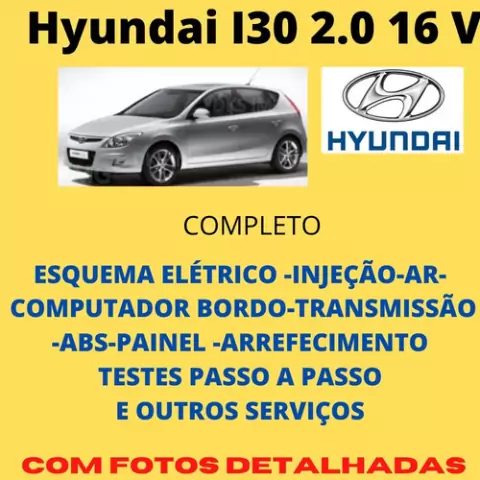 Manual de Serviço + Esquema elétrico Injeção Hyundai I30