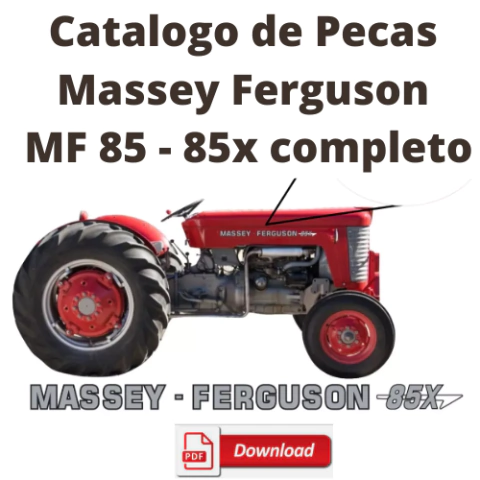 Catalogo de pecas massey ferguson MF 85 - 85x completo