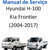 Hyundai de Serviço H100 Kia Frontier (2004-2017) (em espanhol)