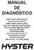 Manual Serviço Diagnóstico Empilhadeiras Hyster 947 Paginas - comprar online