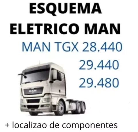 Esquema Elétrico E Injeção Man Tgx 28-440/29-440/29-480 completo