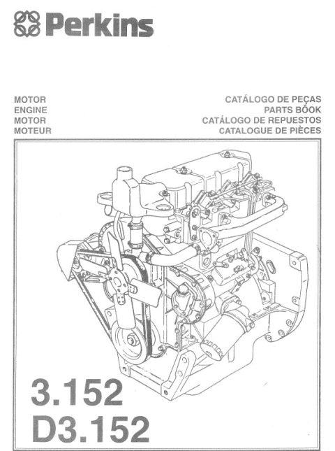 Catalogo Peças Motor Perkins 3.152 - D3.152 - comprar online