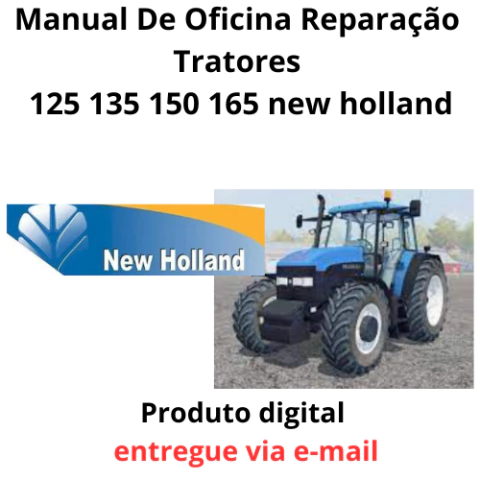 Manual De Oficina Reparação Tratores Tm 115 125 135 150 165 new holland - comprar online