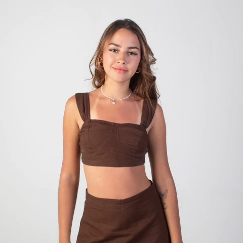 Top Gabi- Marrom