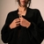 Kimono Tricot Canela- Preto - loja online