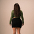 Cropped Gola Alta Flora- Verde Oliva - comprar online