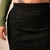 Saia Tricot Canelada- Preta - comprar online