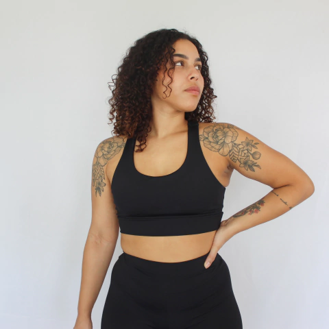 Top Nadador Duplo Emana- Preto