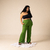 Calça Pantalona Linho Sampa- Verde Bandeira - loja online