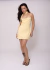 Vestido Degagê Mira- Amarelo Manteiga - comprar online