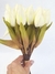 Buquê de Tulipas em Tecido - Branco - comprar online