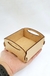 Caixote em MDF cru - 09x09x04 cm - comprar online
