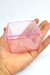 Caixa Acrílica Rosa 07x07x04 cm - 10 unidades