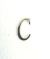Letra Miniatura em Metal Prata Luxo - 2 cm na internet