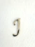 Letra Miniatura em Metal Prata Luxo - 2 cm na internet
