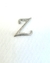 Imagem do Letra Miniatura em Metal Prata Luxo - 2 cm
