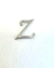 Imagem do Letra Miniatura em Metal Prata Luxo - 2 cm