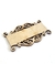 Plaquinha retangular ornamentada em MDF 6,5 x 4,5 cm - 1 unidade