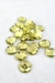 Aplique Chaton Redondo Amarelo Limão Para Colagem E Artesanatos 14mm - 60 Unidades