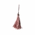 10 Pompons Tassel Rosa chá com tulipa para decorações e artesanato 90mm
