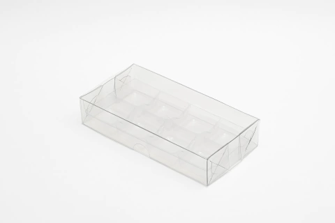 Pacote Caixa De Acetato Com Berço Transparente 15,5x08x03cm - 20 Unidades Ref Megabox3