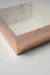 Caixa De Acetato E Papel Laminado Rosê 15x15x06cm - 1 Unidade Ref Megapaper7 - comprar online
