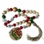 Colar de madeira Decorativo 1 metro Natal vermelho e verde - Centro de mesa ou Presente Elegante