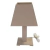 Abajur Bivolt MDF Liso - com fiação elétrica completa
