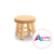 Banco Redondo Pequeno MDF - 14 x 14 x 12,5 cm