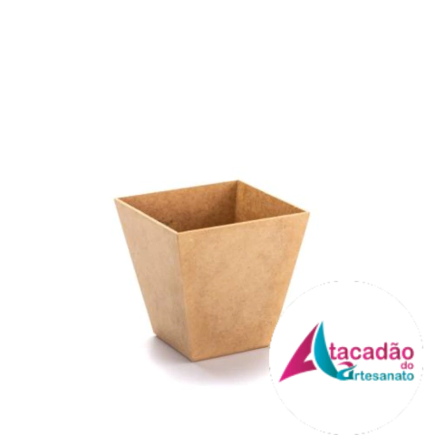 Cachepot Vasinho MDF cru 08x08x08 cm
