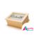 Caixa de costura com vidro jateado e dobradiças - MDF - 29,3 x 21,6 x 11,5 cm - comprar online