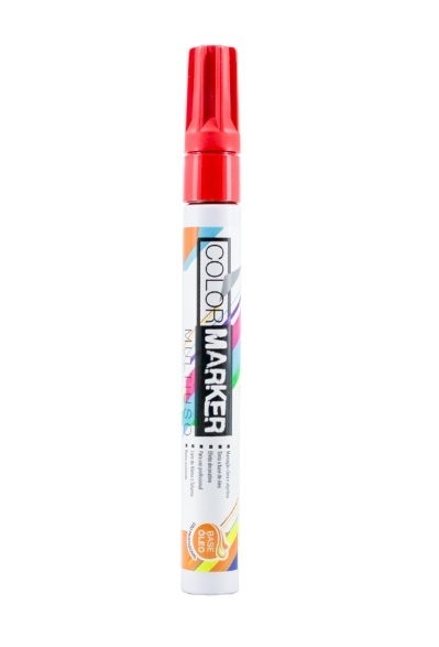 Caneta Vermelha Permanente Color marker Base óleo Multiuso Acrilex