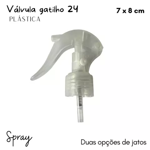 Válvula Gatilho plástica 7 x 8 cm - num.24 - Spray