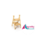 Escada prateleira 2 andares em Mdf 31x43x53 cm - Pequena