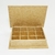 Caixa de MDF 22 x 15,5 x 6,5 cm - com Borda E Dobradiças Com 12 Divisões - comprar online