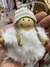 Bonequinha com touca pingente ou chaveiro 10cm - comprar online