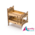 Miniatura beliche n1 MDF - Mini móveis casinha de boneca