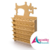 Porta carretel de linhas em mdf 25x40x9 cm