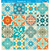 Papel para Scrapbook Dupla face - Azulejos 30,5 x 30,5 cm SD-0028 - comprar online
