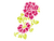 Stencil Floral2 21x15cm Acrilex ref.1140